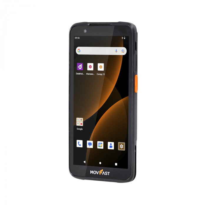 Комплект ТСД S55 Android 13, 4GB/64GB (крейдл с передачей, пист. рукоятка, чехол, стекло, ремешок) артикул 10004
