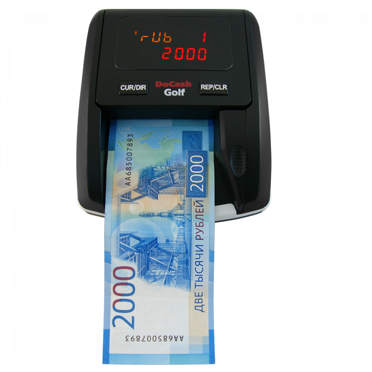 Автоматический детектор банкнот DoCash Golf RUB артикул 12953             с АКБ